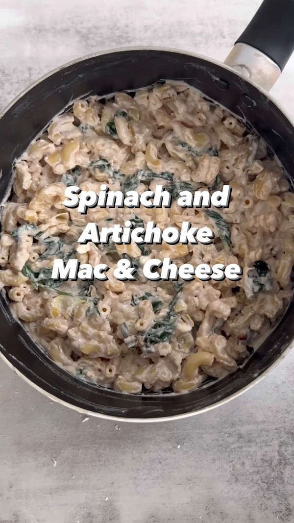 Spinach & Artichoke Protein Mac & Cheese