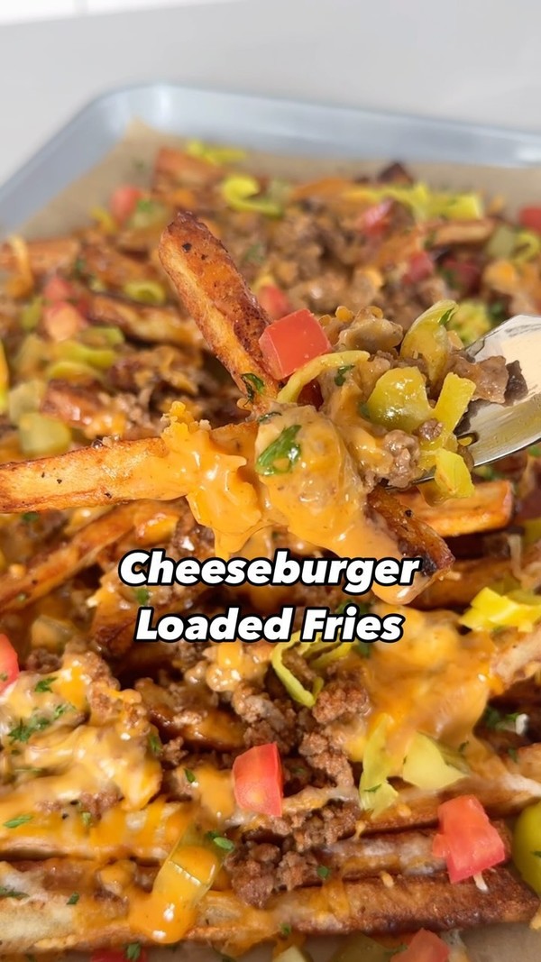 Loaded Cheeseburger French Fries