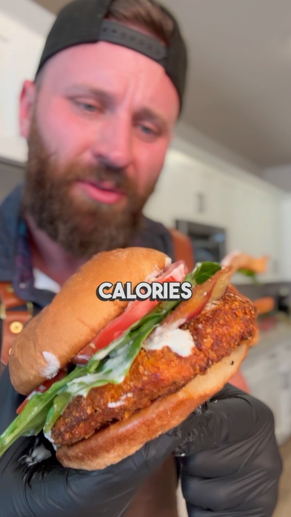 Crispy Air Fried Chicken Sandwich
