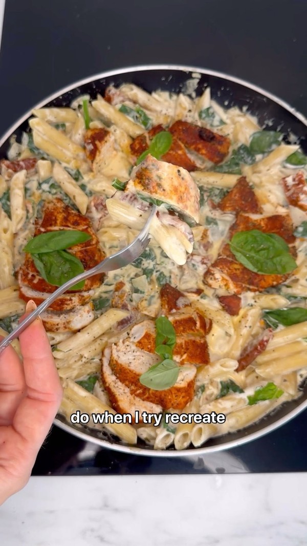 Tuscan chicken pasta