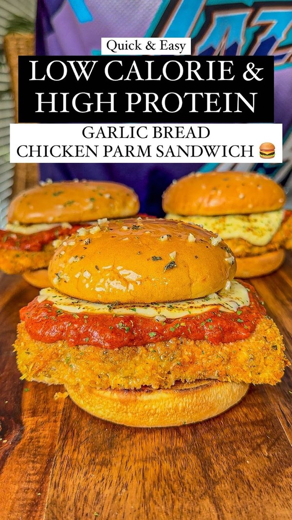 Garlic Bread Chicken Parm Sandwich