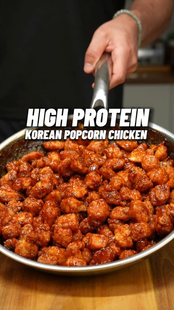 High Protein Crispy Korean Popcorn Chicken