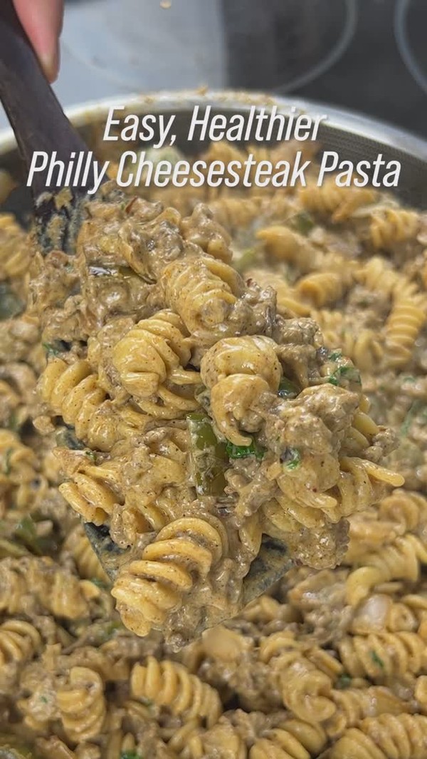 Philly Cheesesteak Pasta