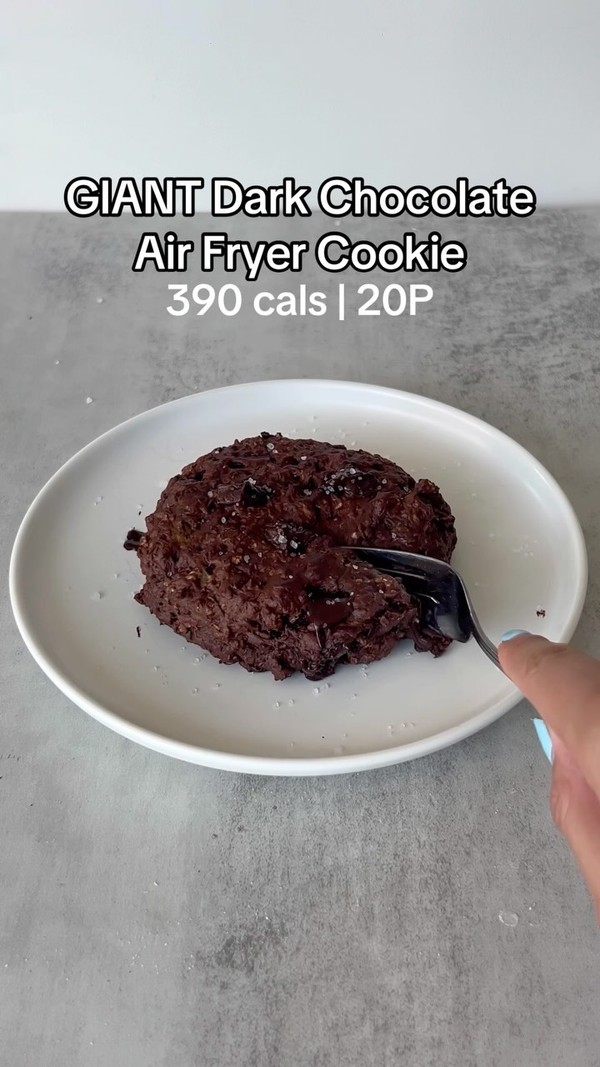 Double Chocolate Chunk Air Fryer Cookie