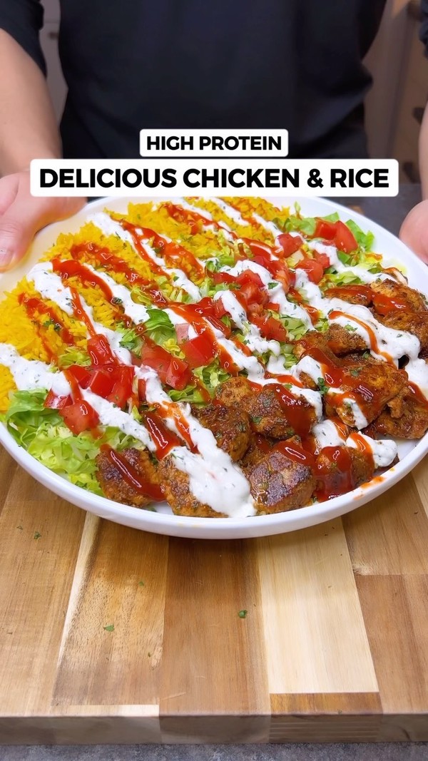 High Protein Delicious Chicken & Rice Halal Cart-Style