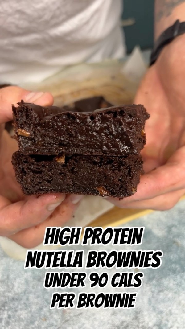 NUTELLA Chocolate Chip Protein Brownies