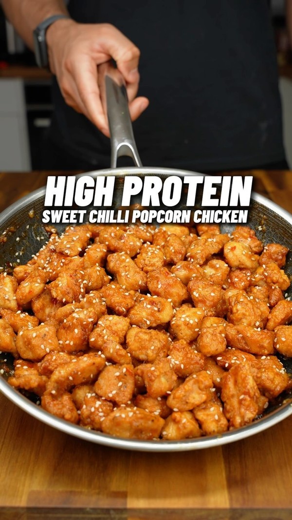 High Protein Sweet Chilli Popcorn Chicken