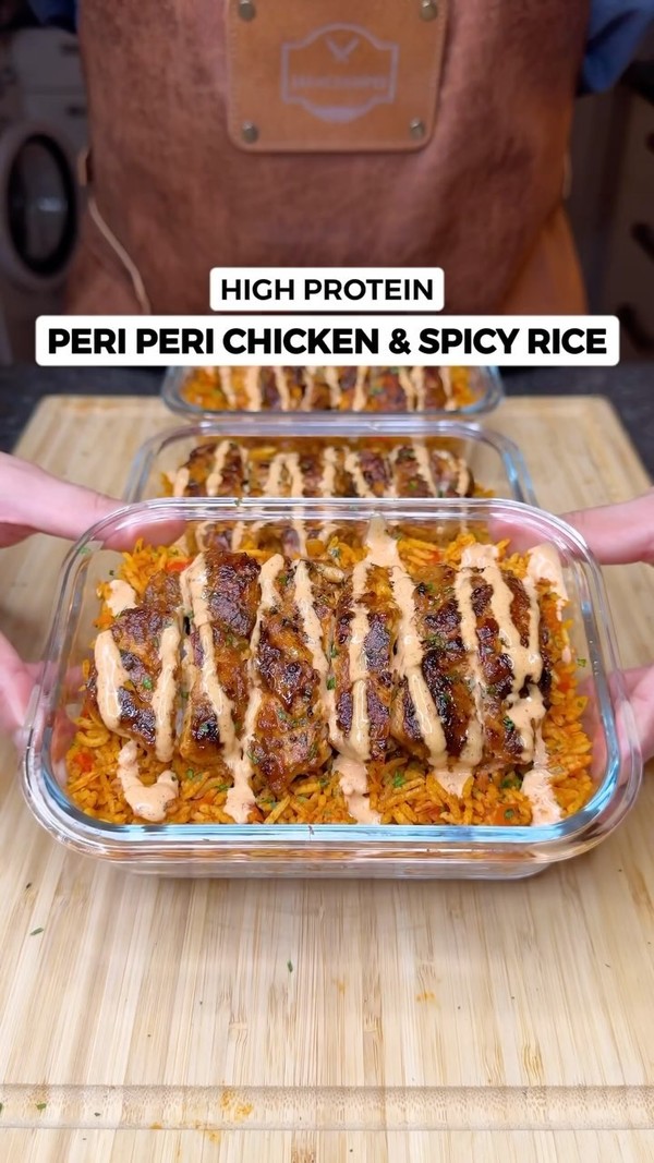 High Protein Peri Peri Chicken & Spicy Rice