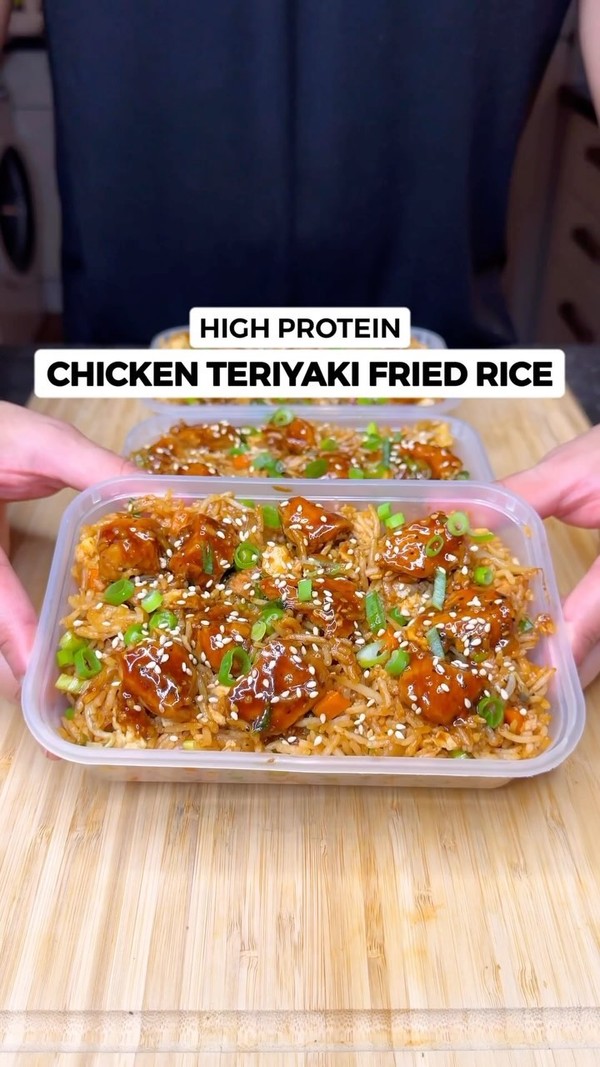 High Protein Chicken Teriyaki Fried Rice