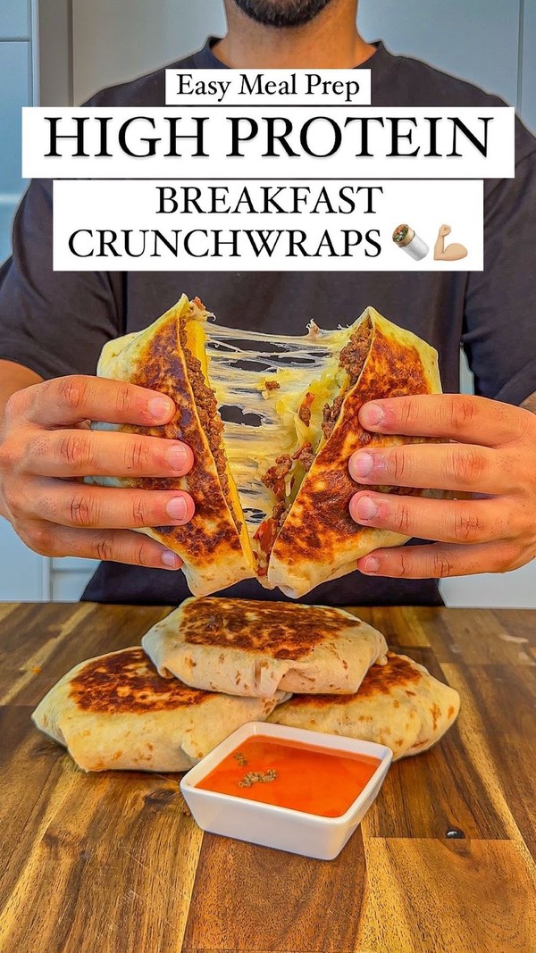 High Protein Breakfast Crunchwraps