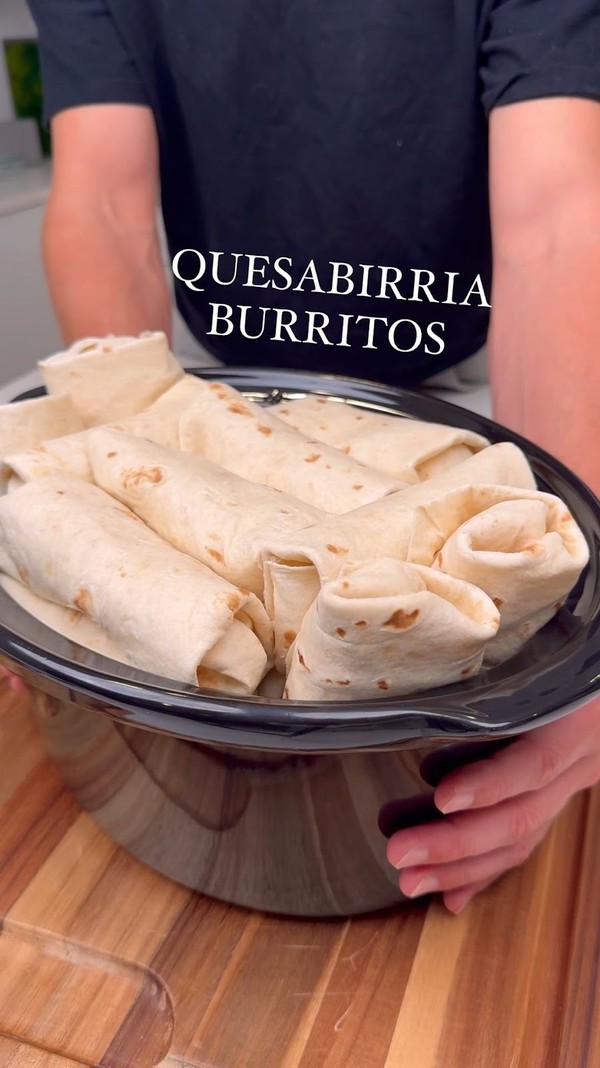 Slow Cooker Quesabirria Burritos