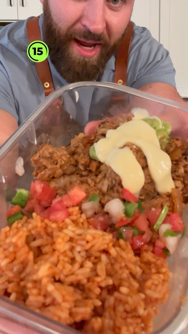 Quest Chipotle Steak w/ Spanish rice