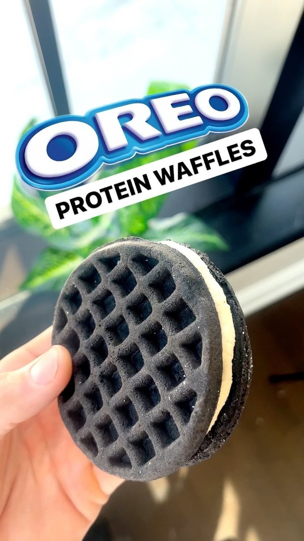 Oreo Cookie Waffles