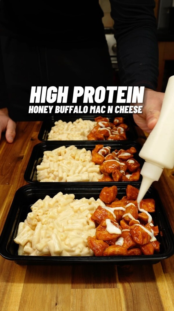 High Protein Honey Buffalo Mac ‘n’ Cheese