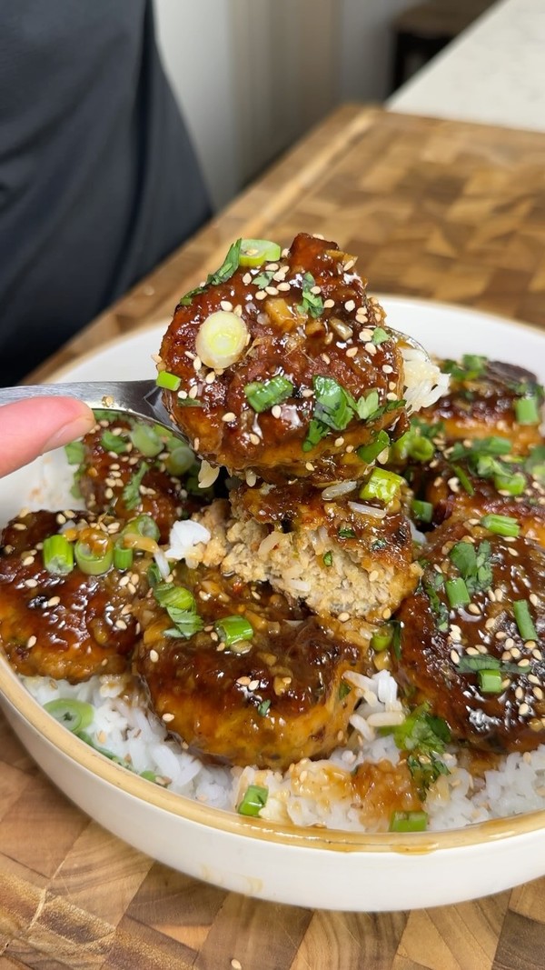 Honey garlic Chicken Meatballs