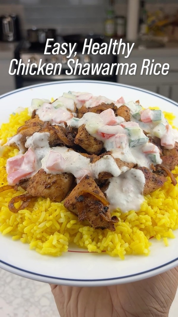 Chicken Shawarma Rice Plate