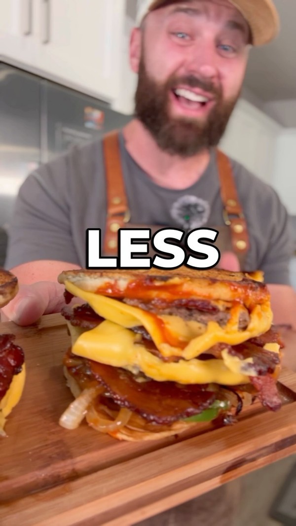 Healthy double smashed baconators