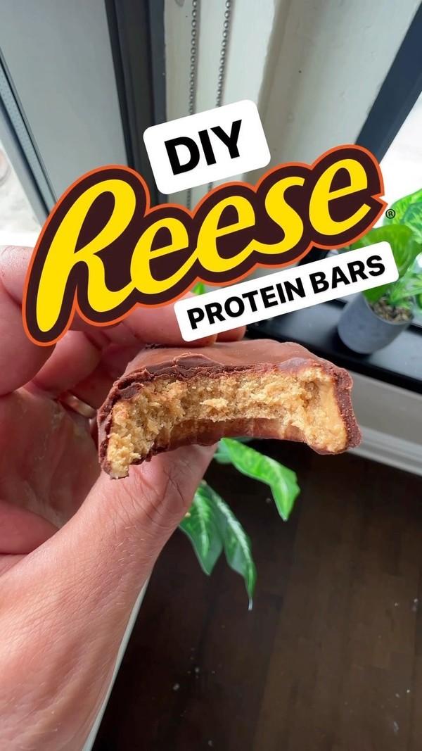 DIY Reese’s protein bars