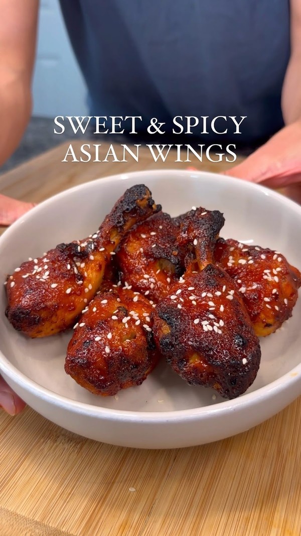 Macro-Friendly Sweet & Spicy Asian Wings