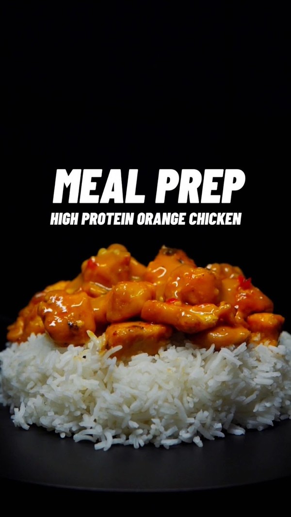 High Protein Crispy Orange Chicken
