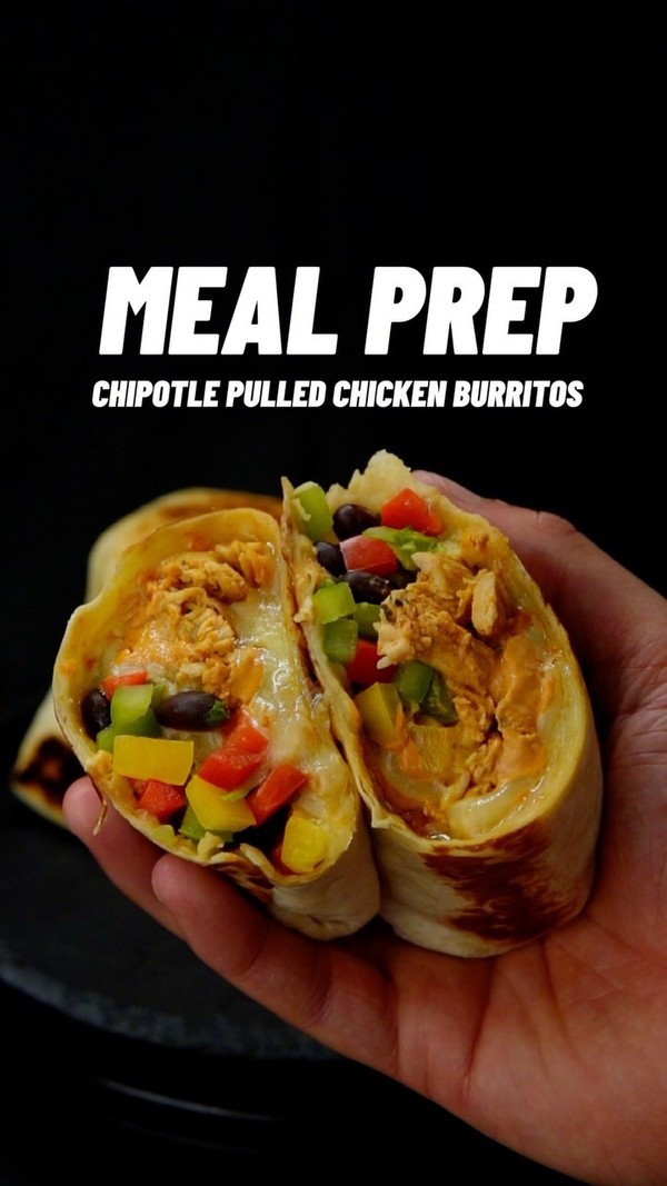 Chipotle Pulled Chicken Burritos
