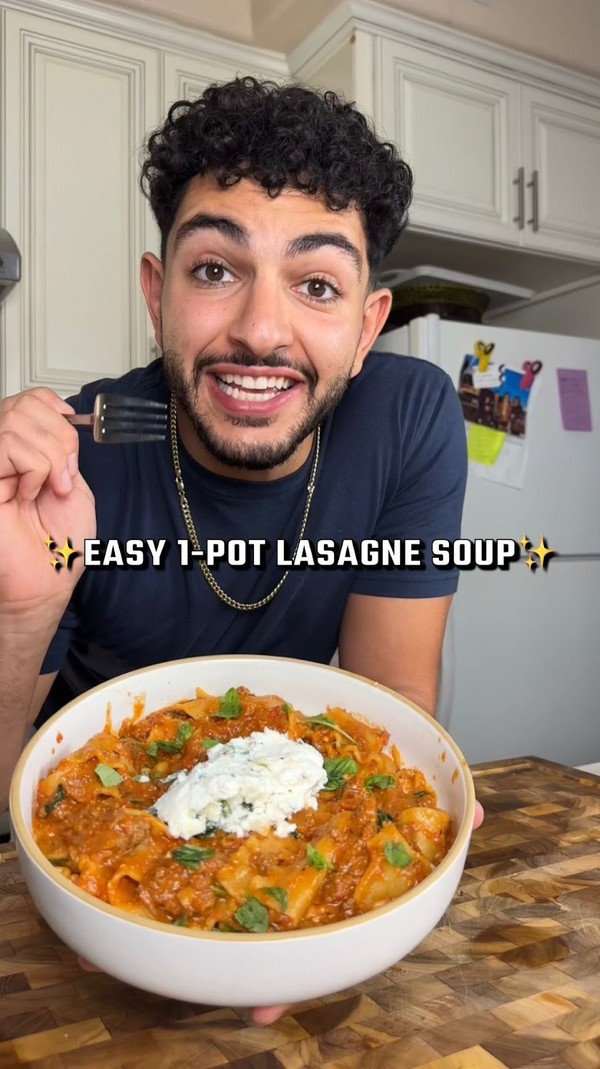 Easy 1 Pot Lasagna Soup