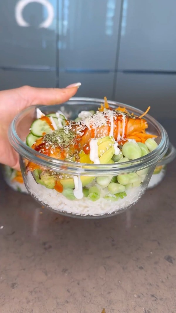 Sushi meal prep bowl