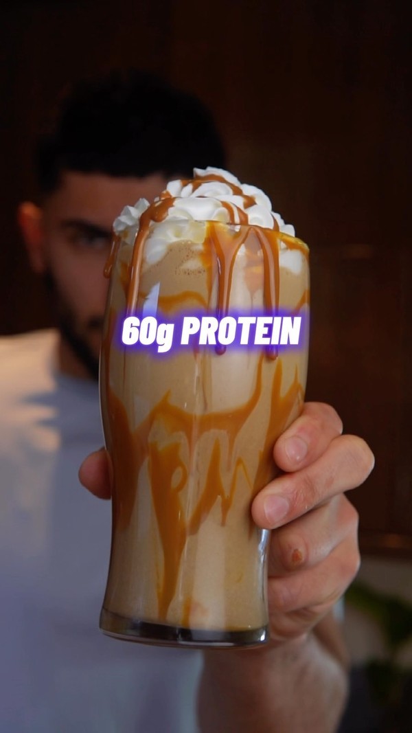 High Protein Caramel Frappe
