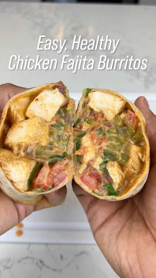 Chicken Fajita Burritos