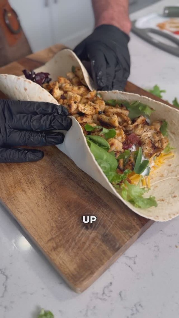 Chicken bacon ranch wrap