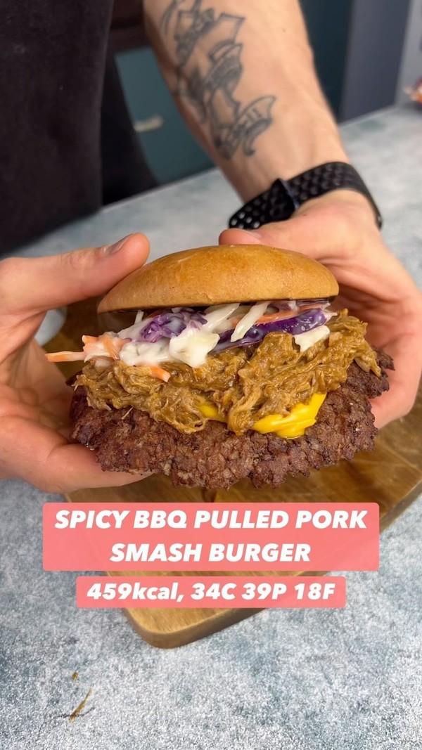 Spicy BBQ Pulled Pork Smash Burger