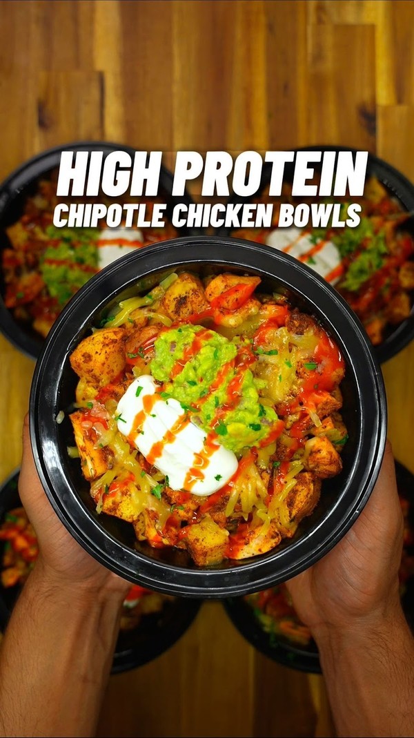 Easy Bulking Chipotle Chicken & Potato Bowls