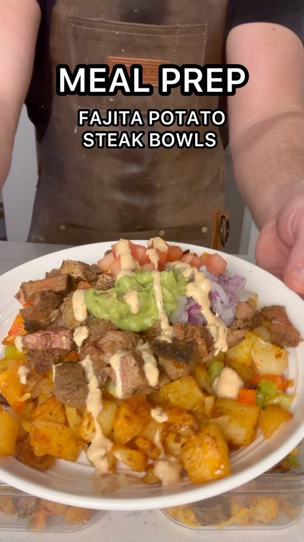 Fajita Potato Steak Bowl
