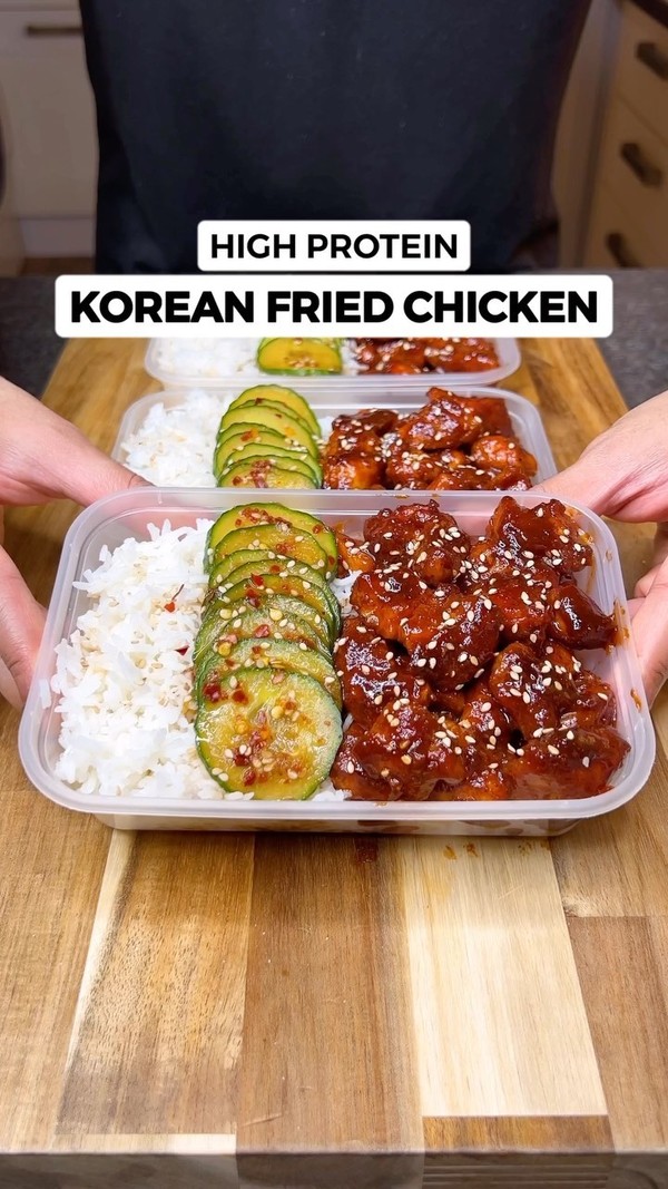 High Protein Sticky Korean Fried Chicken