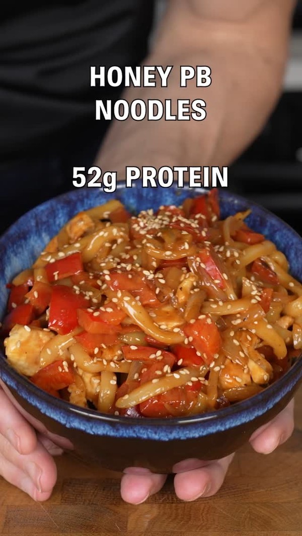 Honey Peanut butter noodle bowl