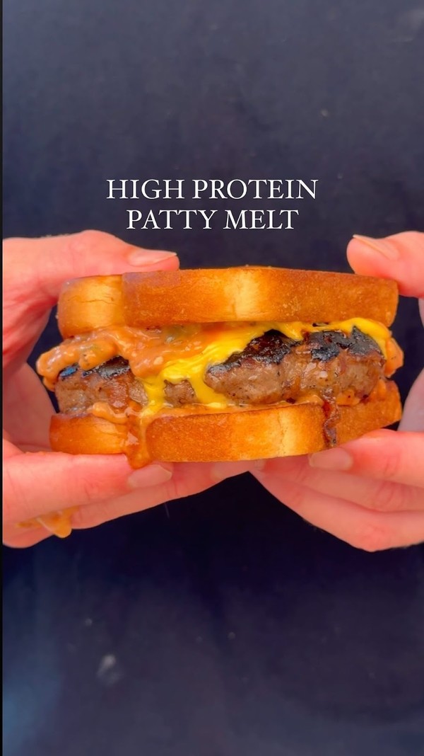 High Protein Patty Melt