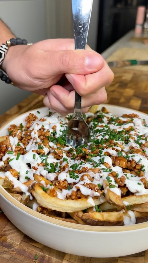 Honey BBQ loaded fries