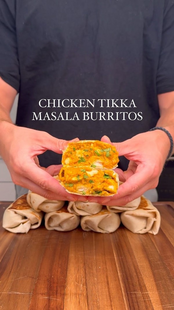Chicken Tikka Masala Burritos