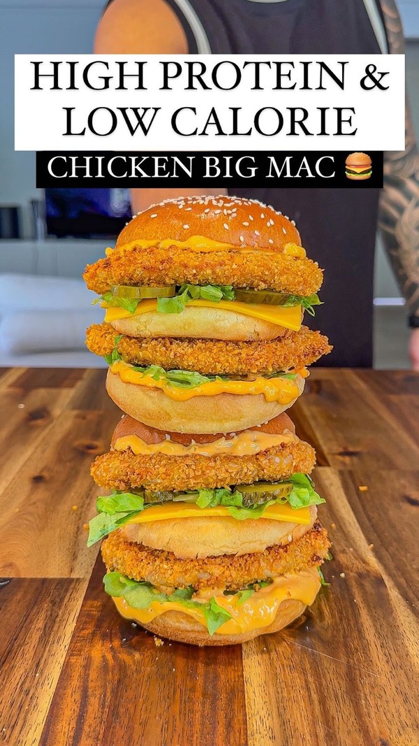 Healthy High Protein Chicken Big Mac