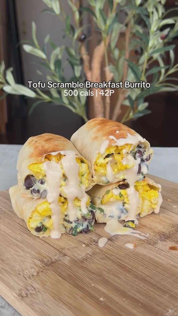 Tofu Scramble Breakfast Burrito