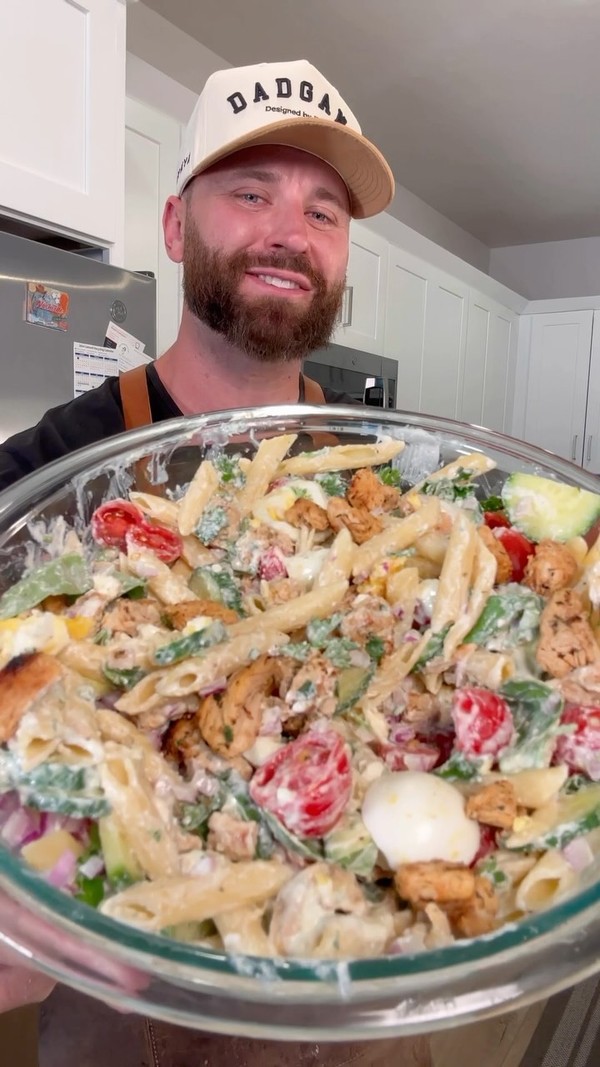 Greek-inspired pasta salad