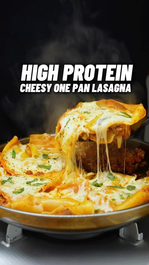 Easy High Protein One Pan Lasgana
