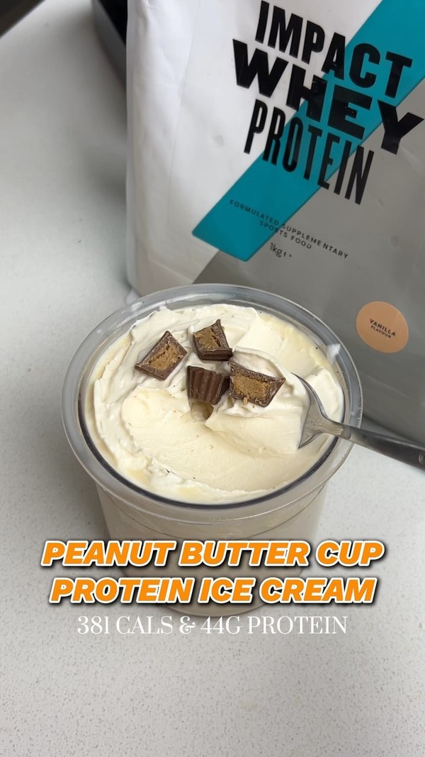 Peanut Butter Cup Protein Ice Cream