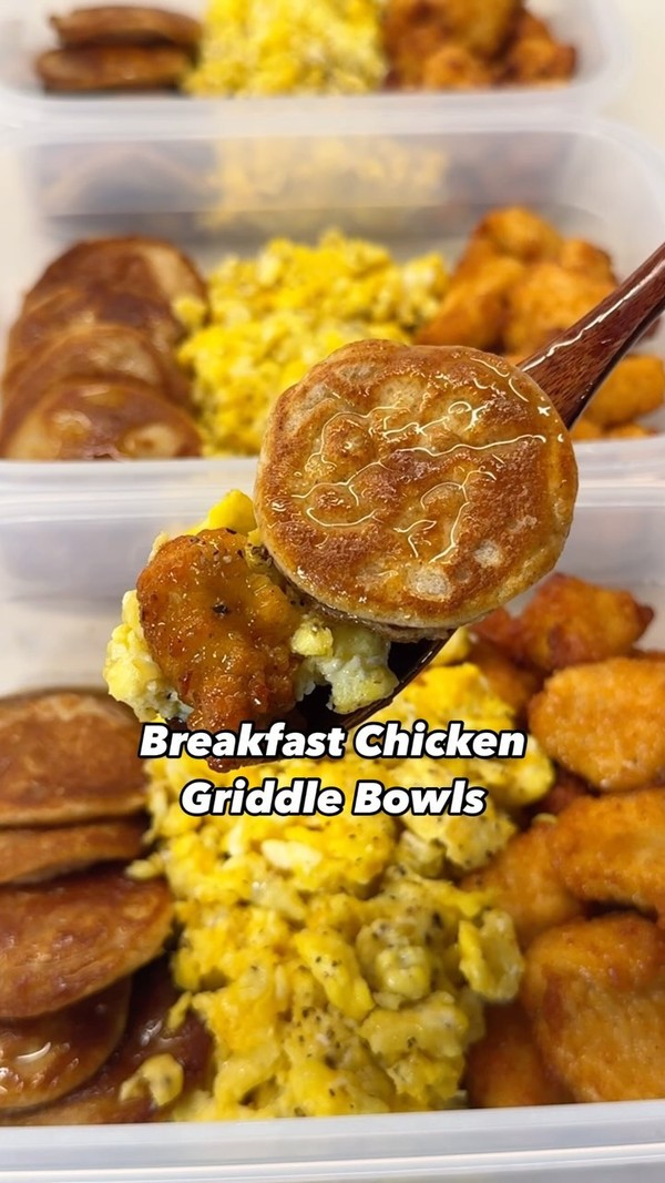 Breakfast Chicken Griddle Bowl Meal Prep