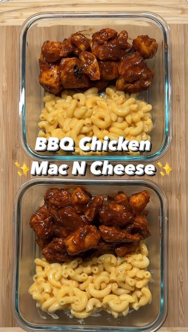 Healthier Bbq Chicken Mac N cheese