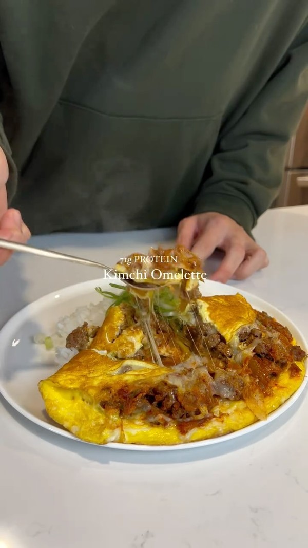 Kimchi omelette