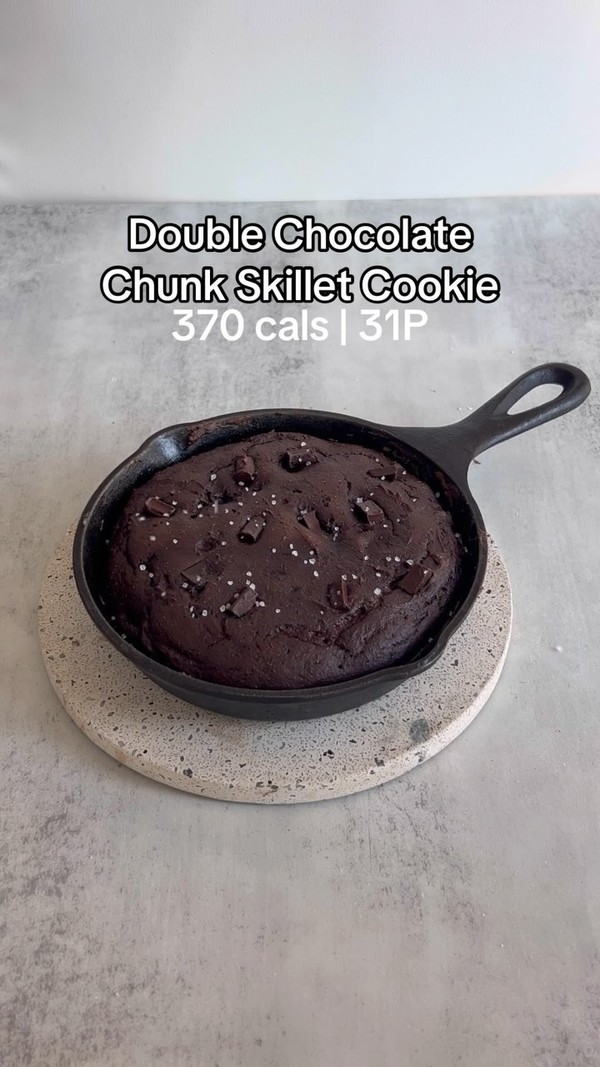 Double Chocolate Skillet Cookie