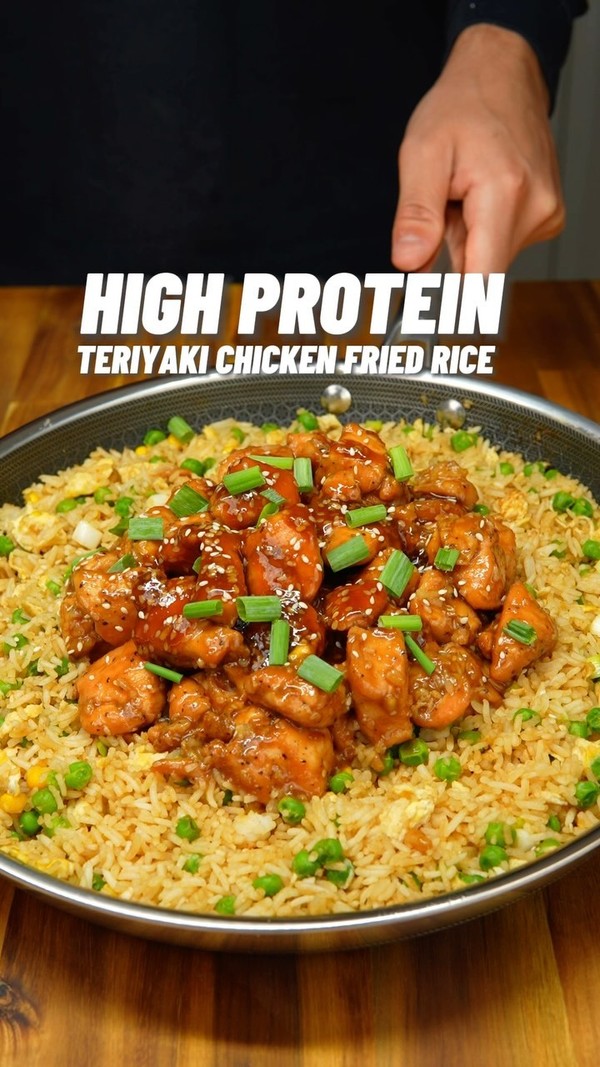 High Protein Teriyaki Chicken Fried Rice