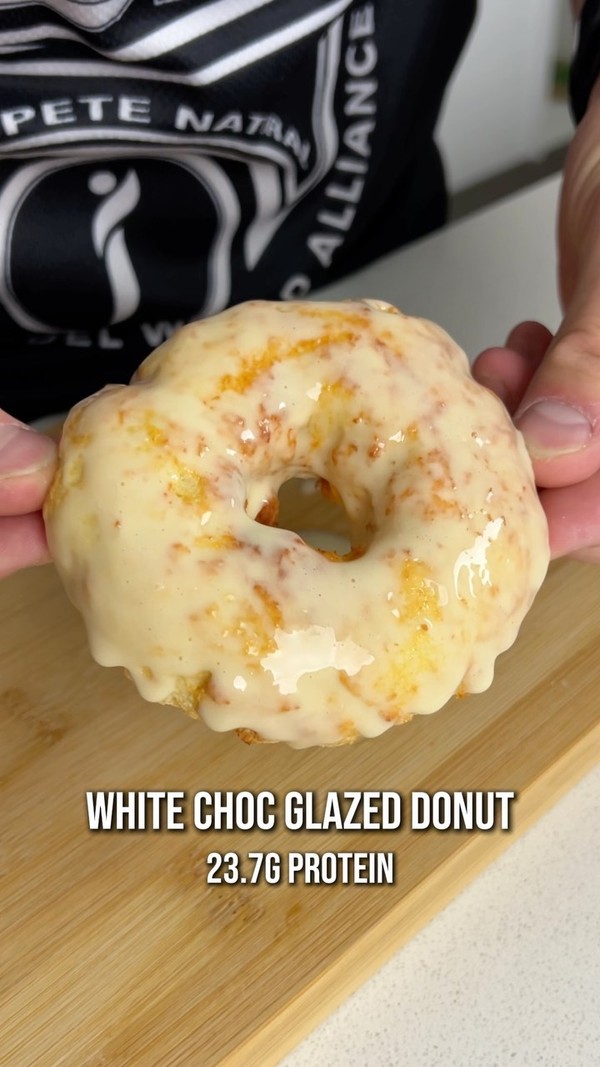 White Chocolate Glazed Donut