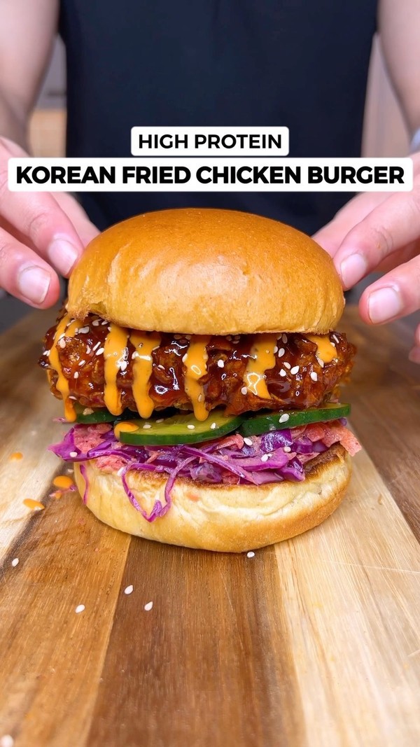 Korean Fried Chicken Burgers